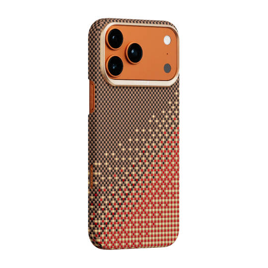 Apple iPhone 17 Pro Max Kılıf M-safe Şarj Özellikli Raptic Aramid Skin Serenity Serisi Karbon Kapak - 15