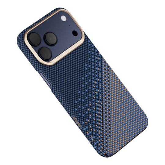 Apple iPhone 17 Pro Max Kılıf M-safe Şarj Özellikli Raptic Aramid Skin Serenity Serisi Karbon Kapak - 11