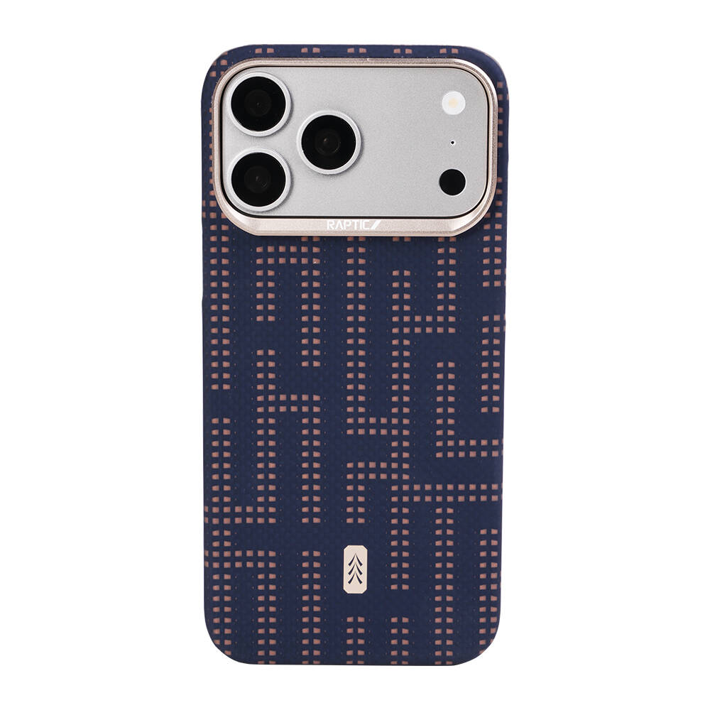 Apple iPhone 17 Pro Max Kılıf M-safe Şarj Özellikli Raptic Aramid Skin Serisi Karbon Kapak - 18