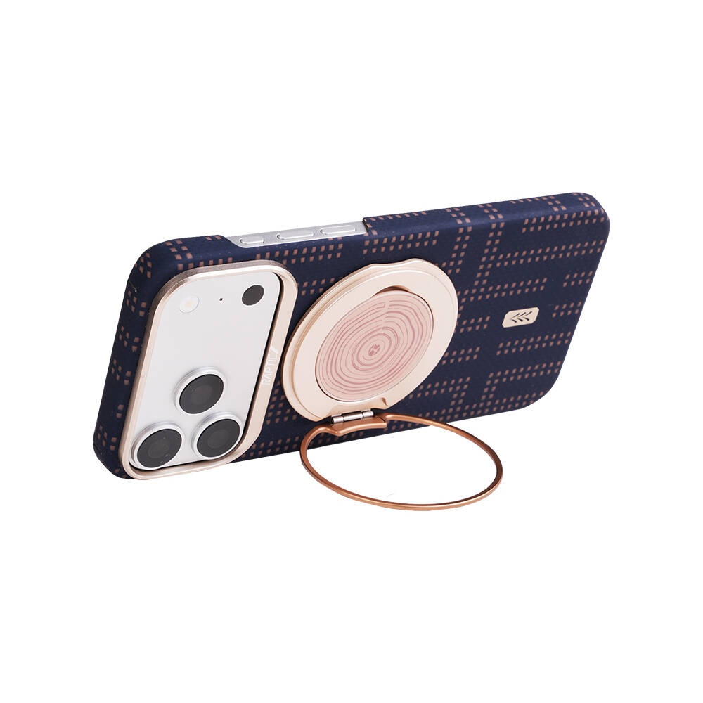 Apple iPhone 17 Pro Max Kılıf M-safe Şarj Özellikli Raptic Aramid Skin Serisi Karbon Kapak - 26