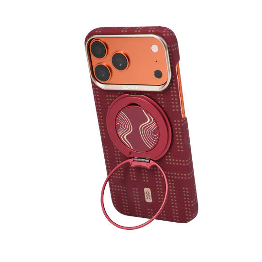 Apple iPhone 17 Pro Max Kılıf M-safe Şarj Özellikli Raptic Aramid Skin Serisi Karbon Kapak - 16