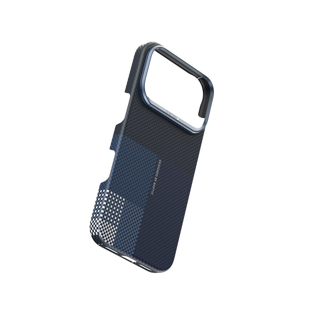 Apple iPhone 17 Pro Max Kılıf M-safe Şarj Özellikli Raptic Aramid Skin Transform Serisi Karbon Kapak - 7