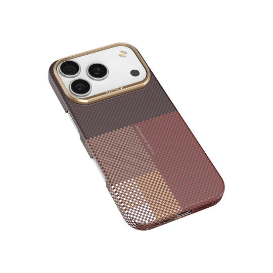 Apple iPhone 17 Pro Max Kılıf M-safe Şarj Özellikli Raptic Aramid Skin Transform Serisi Karbon Kapak - 14