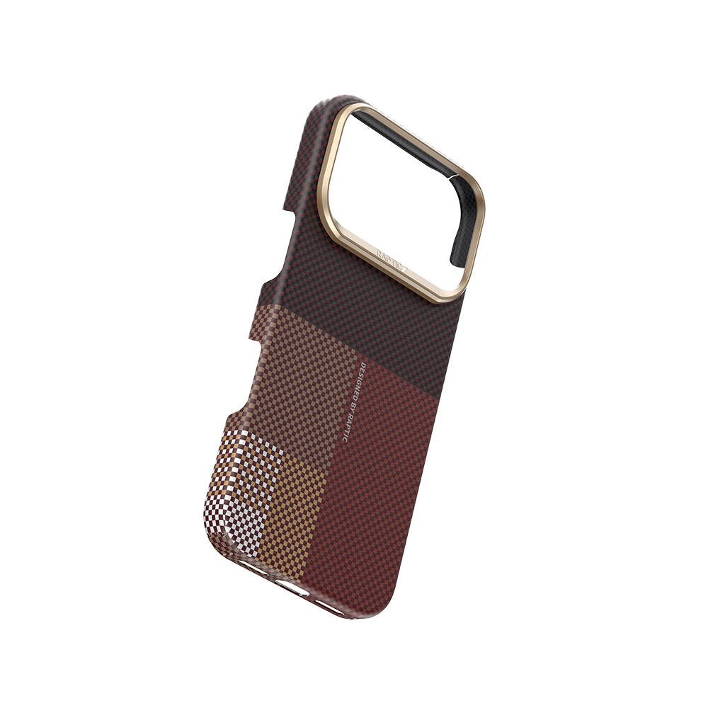 Apple iPhone 17 Pro Max Kılıf M-safe Şarj Özellikli Raptic Aramid Skin Transform Serisi Karbon Kapak - 15