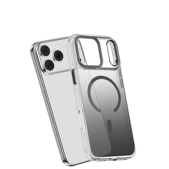 Apple iPhone 17 Pro Max Kılıf M-safe Şarj Özellikli Sararmaya Karşı Dayanıklı Mutural Icesense Serisi Kapak - 6