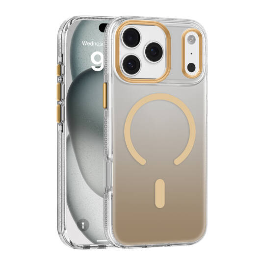 Apple iPhone 17 Pro Max Kılıf M-safe Şarj Özellikli Sararmaya Karşı Dayanıklı Mutural Icesense Serisi Kapak - 4