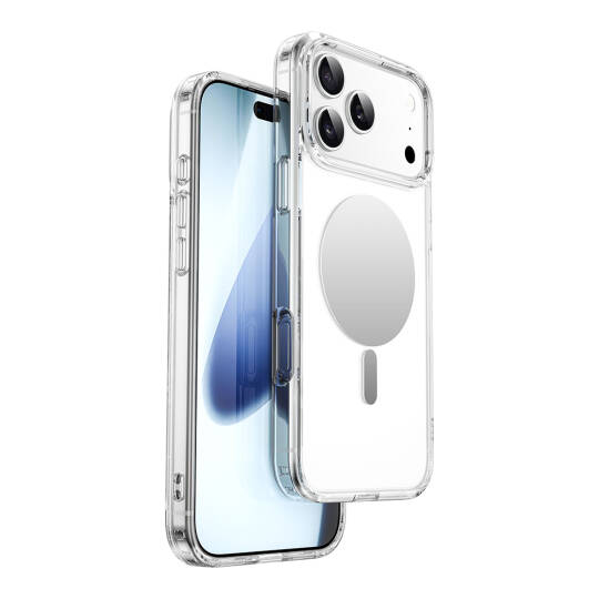 Apple iPhone 17 Pro Max Kılıf M-safe Şarj Özellikli Wiwu MCC-701 Aynalı Pro Serisi Sert PC Kapak - 4