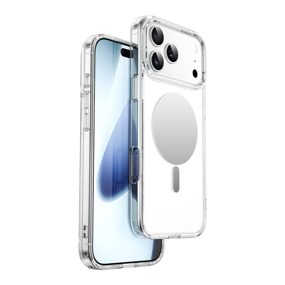 Apple iPhone 17 Pro Max Kılıf M-safe Şarj Özellikli Wiwu MCC-701 Aynalı Pro Serisi Sert PC Kapak - 4