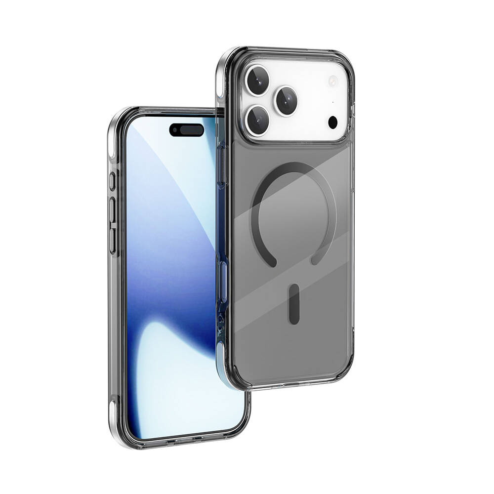 Apple iPhone 17 Pro Max Kılıf M-safe Şarj Özellikli Wiwu MCC-702 Titanyum Pro Serisi Sert PC Kapak - 3
