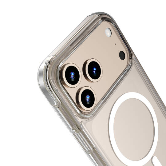 Apple iPhone 17 Pro Max Kılıf M-safe Şarj Özellikli Wiwu MCC-702 Titanyum Pro Serisi Sert PC Kapak - 8