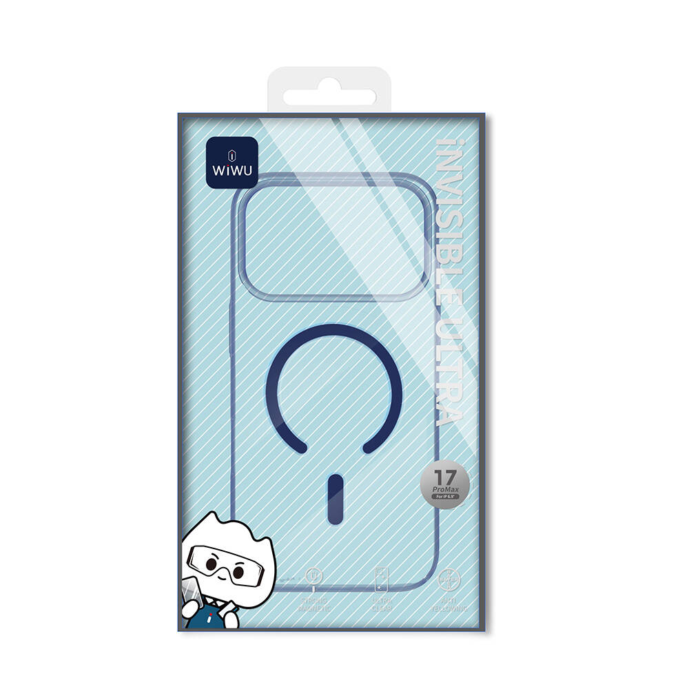 Apple iPhone 17 Pro Max Kılıf M-safe Şarj Özellikli Wiwu YXK-207 Invisible Pro Sert PC Kapak - 10