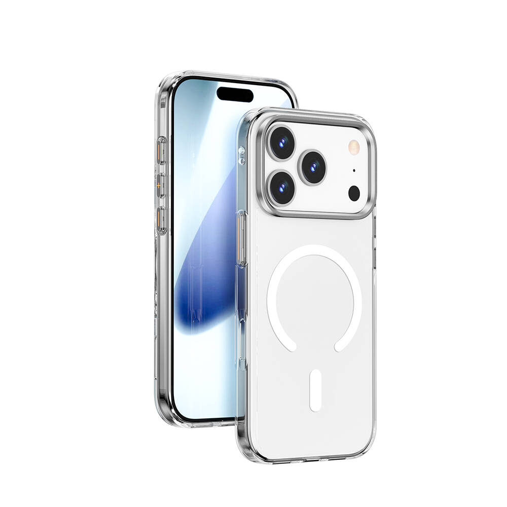 Apple iPhone 17 Pro Max Kılıf M-safe Şarj Özellikli Wiwu YXK-208 Invisible Ultra Sert PC Kapak - 2