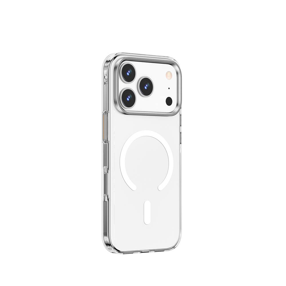 Apple iPhone 17 Pro Max Kılıf M-safe Şarj Özellikli Wiwu YXK-208 Invisible Ultra Sert PC Kapak - 3