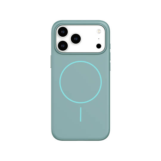 Apple iPhone 17 Pro Max Kılıf M-safe Şarj Özellikli Wlons Liza Kapak Koyu Yeşil