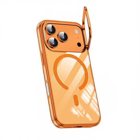 Apple iPhone 17 Pro Max Kılıf M-safe Şarj Özellikli Wlons Standlı Efsane Kapak - 7