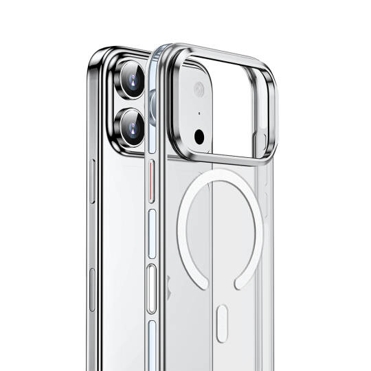 Apple iPhone 17 Pro Max Kılıf M-safe Şarj Özellikli Wlons Standlı Efsane Kapak - 8