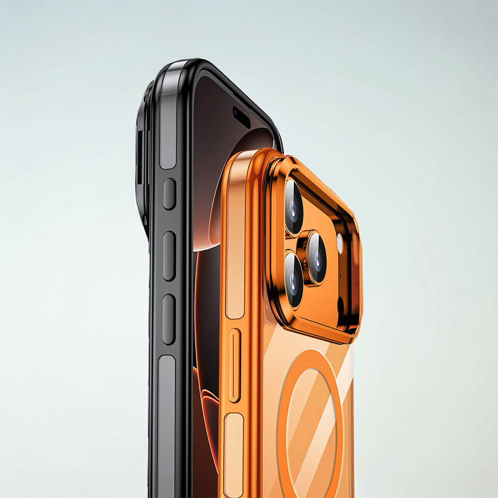 Apple iPhone 17 Pro Max Kılıf M-safe Şarj Özellikli Wlons Standlı Efsane Kapak - 9