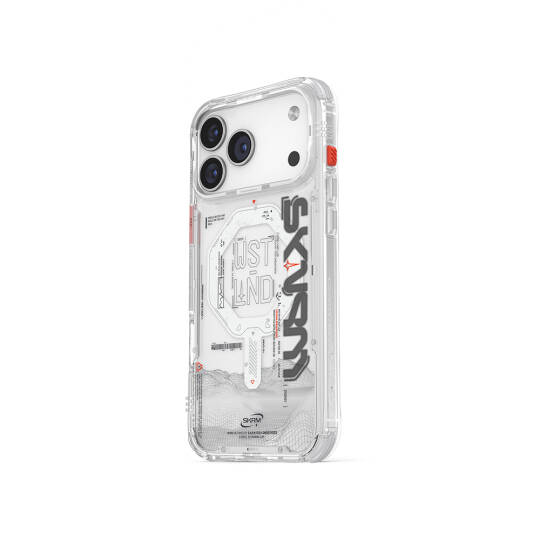 Apple iPhone 17 Pro Max Kılıf M-safe Şarj Özellikli Yazı Desenli Airbag Tasarımlı Skinarma Sonix Kapak - 6