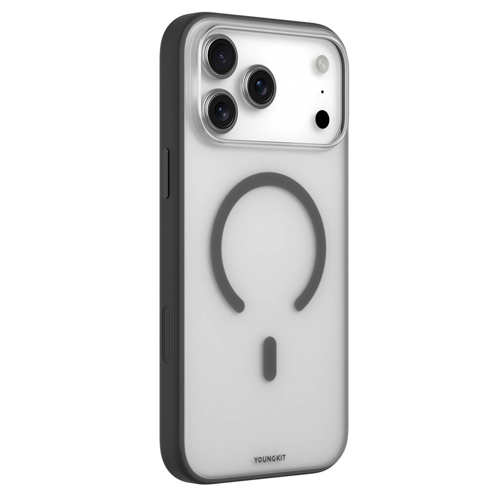Apple iPhone 17 Pro Max Kılıf M-safe Şarj Özellikli Youngkit Clear Serisi Kapak - 9