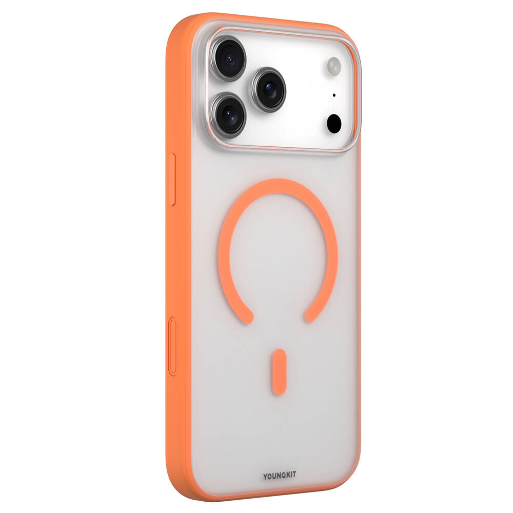Apple iPhone 17 Pro Max Kılıf M-safe Şarj Özellikli Youngkit Clear Serisi Kapak - 10