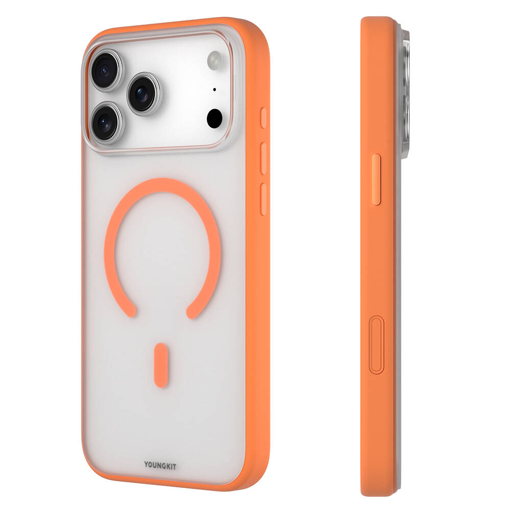 Apple iPhone 17 Pro Max Kılıf M-safe Şarj Özellikli Youngkit Clear Serisi Kapak - 13