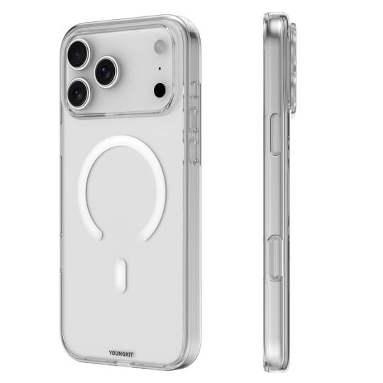 Apple iPhone 17 Pro Max Kılıf M-safe Şarj Özellikli Youngkit Clear Serisi Kapak - 14
