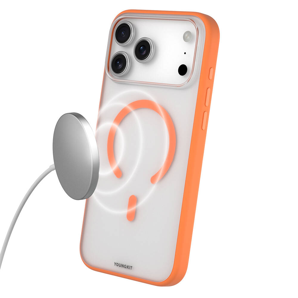 Apple iPhone 17 Pro Max Kılıf M-safe Şarj Özellikli Youngkit Clear Serisi Kapak - 16