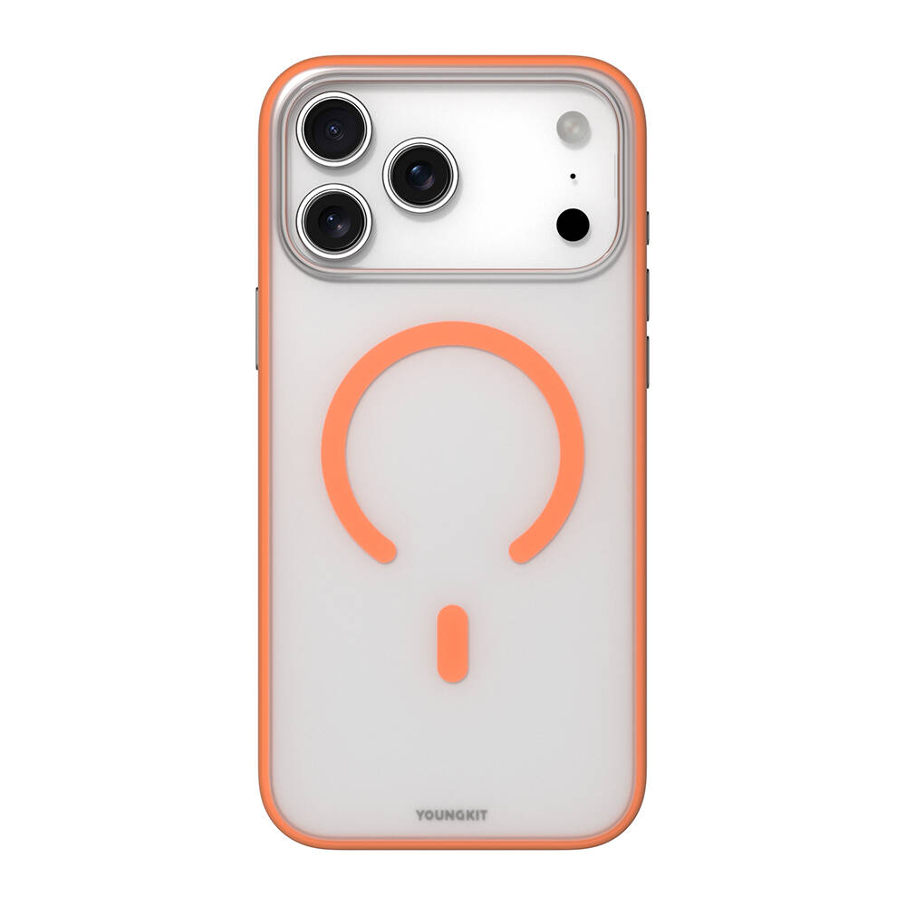 Apple iPhone 17 Pro Max Kılıf M-safe Şarj Özellikli Youngkit Clear Serisi Kapak - 4