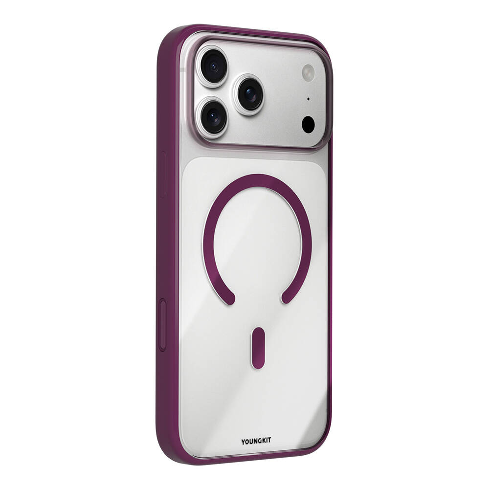 Apple iPhone 17 Pro Max Kılıf M-safe Şarj Özellikli Youngkit Clear Serisi Kapak - 2