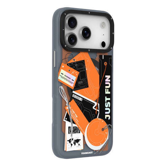 Apple iPhone 17 Pro Max Kılıf M-Safe Şarj Özellikli Youngkit Different Dimension Serisi Kapak - 3