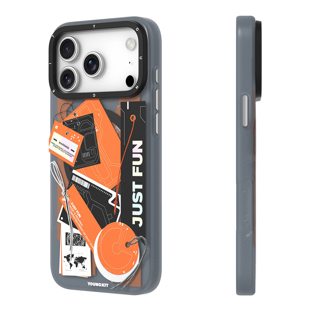 Apple iPhone 17 Pro Max Kılıf M-Safe Şarj Özellikli Youngkit Different Dimension Serisi Kapak - 6