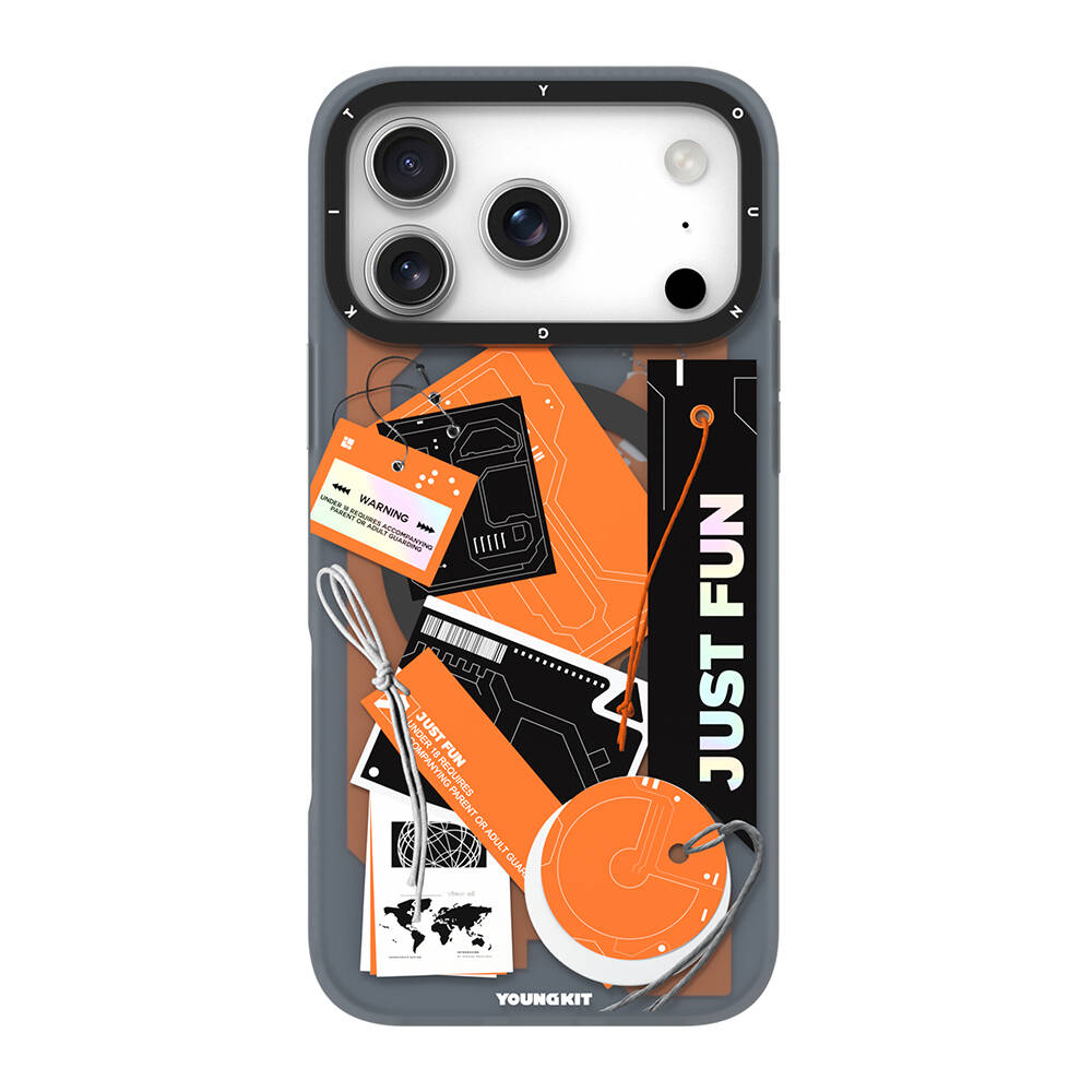 Apple iPhone 17 Pro Max Kılıf M-Safe Şarj Özellikli Youngkit Different Dimension Serisi Kapak - 1