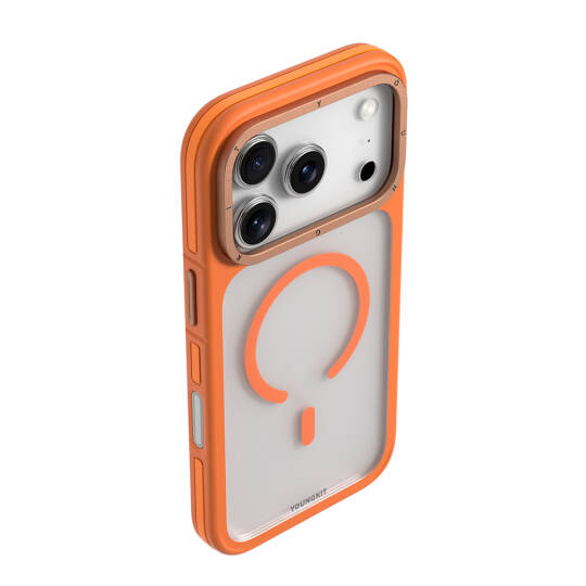 Apple iPhone 17 Pro Max Kılıf M-safe Şarj Özellikli Youngkit Rock Sand Serisi Kapak - 21