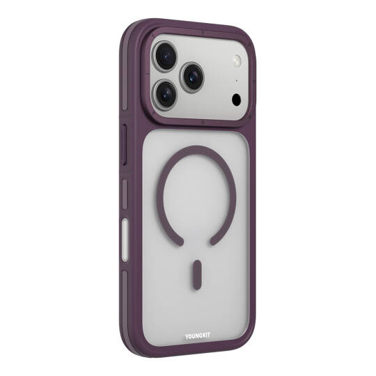 Apple iPhone 17 Pro Max Kılıf M-safe Şarj Özellikli Youngkit Rock Sand Serisi Kapak - 2