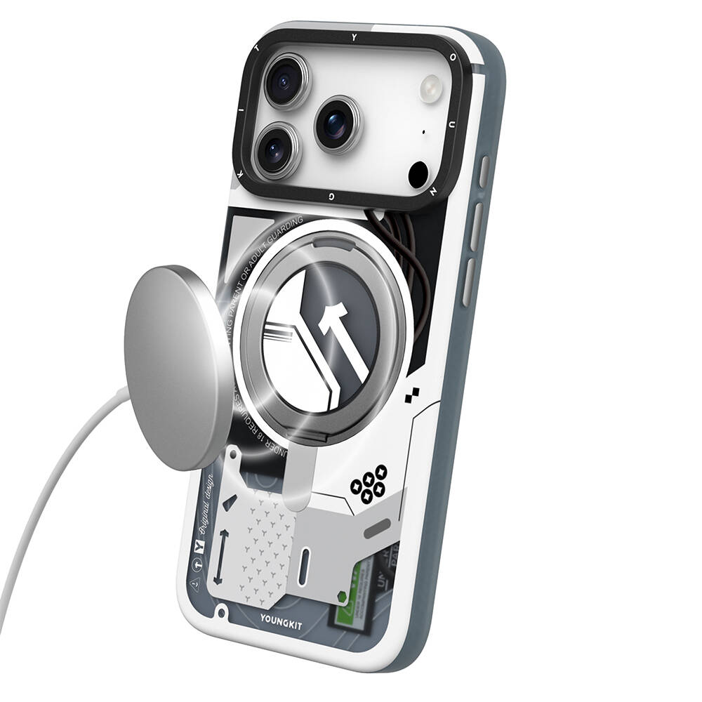 Apple iPhone 17 Pro Max Kılıf M-safe Şarj Özellikli Youngkit Starship Serisi Kapak - 13