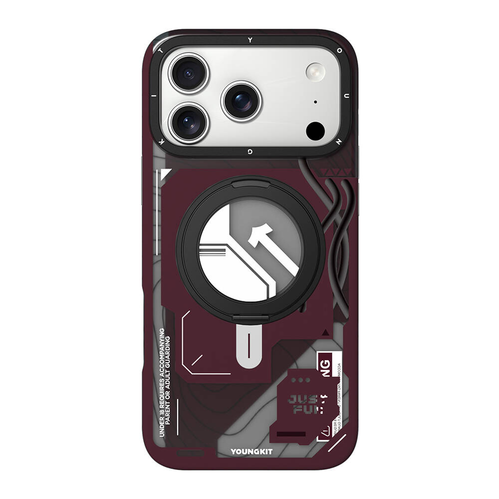 Apple iPhone 17 Pro Max Kılıf M-safe Şarj Özellikli Youngkit Starship Serisi Kapak - 1