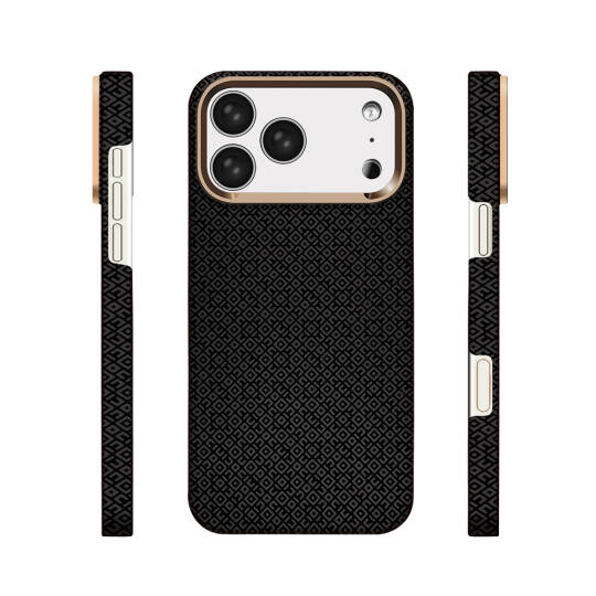 Apple iPhone 17 Pro Max Kılıf M-Safe Şarj Özellikli Zore Paris Vax Sert PC Kapak - 4