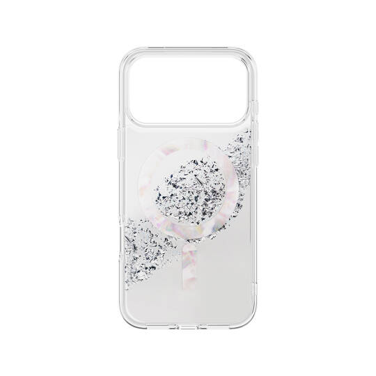 Apple iPhone 17 Pro Max Kılıf M-safe Şarj Parlak Kristal Desenli Coehl Crystelle Kapak - 3