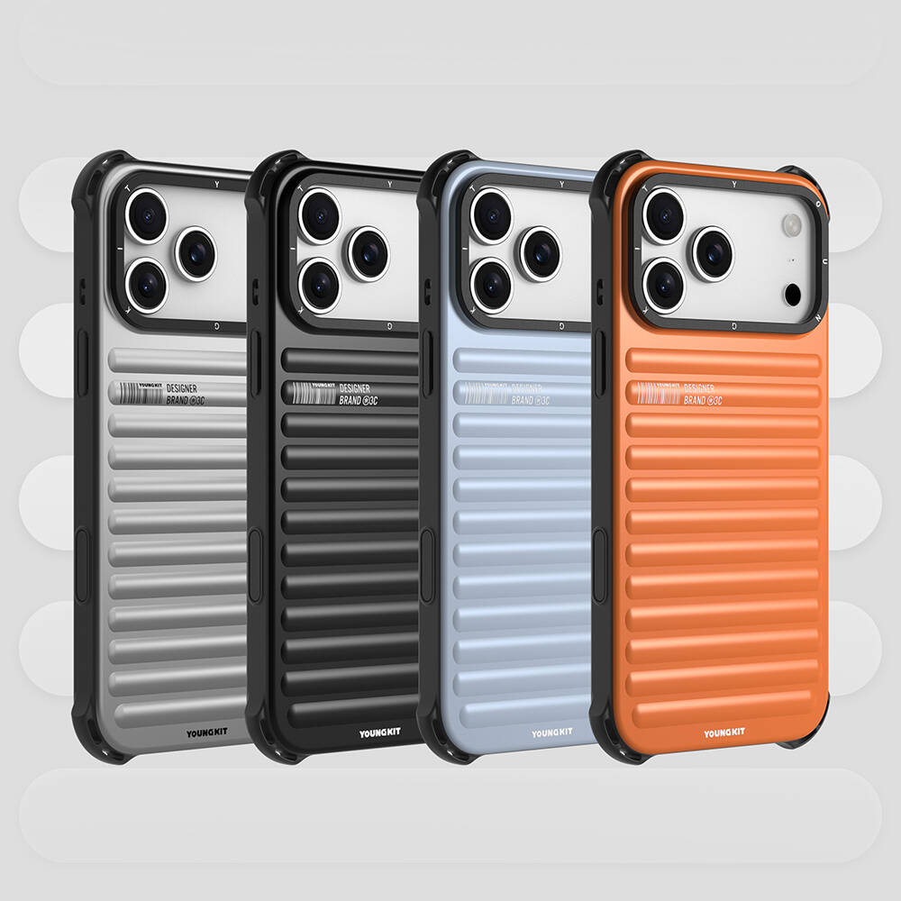 Apple iPhone 17 Pro Max Kılıf Mat Renkli Tasarım Youngkit True Color Serisi Kapak - 12