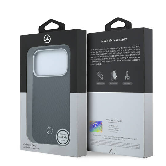 Apple iPhone 17 Pro Max Kılıf Mercedes Benz Orjinal Lisanslı M-safe Şarj Özellikli 3D Metal Logolu Wrap Wood Deri Kapak - 8