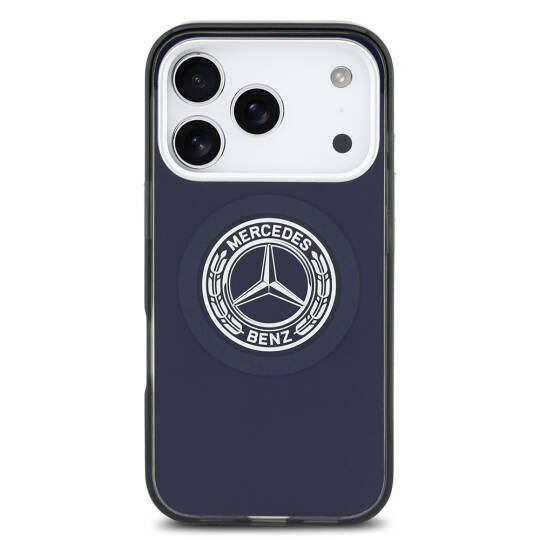 Apple iPhone 17 Pro Max Kılıf Mercedes Benz Orjinal Lisanslı M-safe Şarj Özellikli Çift Katmanlı PC Nostaljik Yıldız Dizayn Kapak - 7