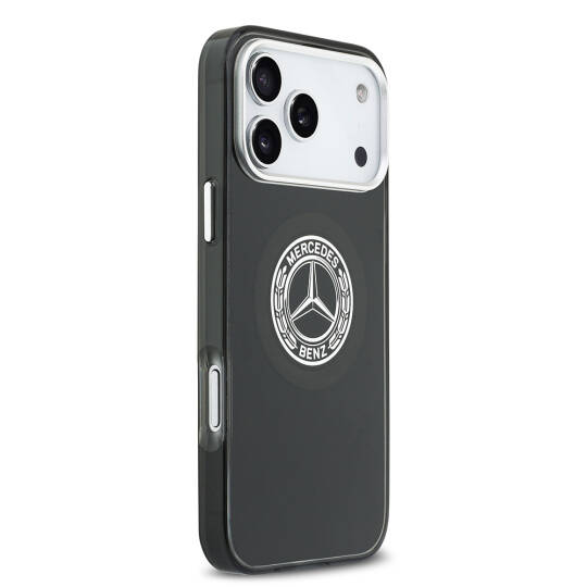 Apple iPhone 17 Pro Max Kılıf Mercedes Benz Orjinal Lisanslı M-safe Şarj Özellikli Çift Katmanlı PC Nostaljik Yıldız Dizayn Kapak - 14