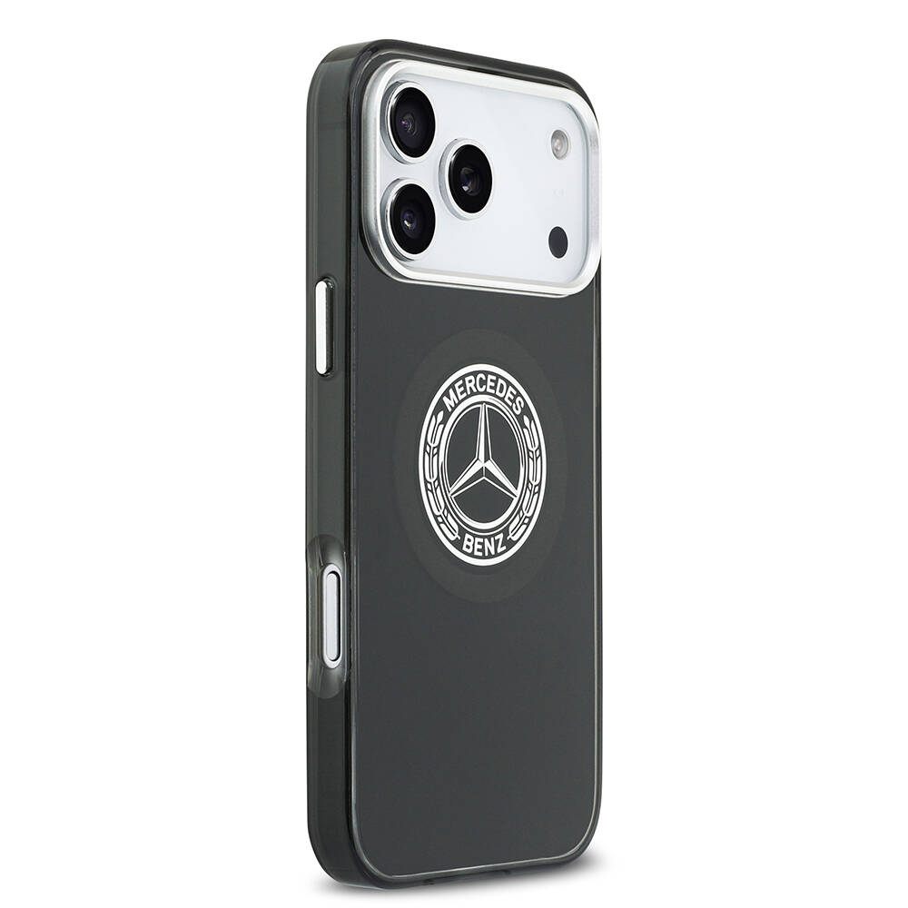 Apple iPhone 17 Pro Max Kılıf Mercedes Benz Orjinal Lisanslı M-safe Şarj Özellikli Çift Katmanlı PC Nostaljik Yıldız Dizayn Kapak - 14