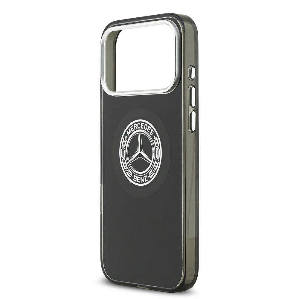 Apple iPhone 17 Pro Max Kılıf Mercedes Benz Orjinal Lisanslı M-safe Şarj Özellikli Çift Katmanlı PC Nostaljik Yıldız Dizayn Kapak - 16