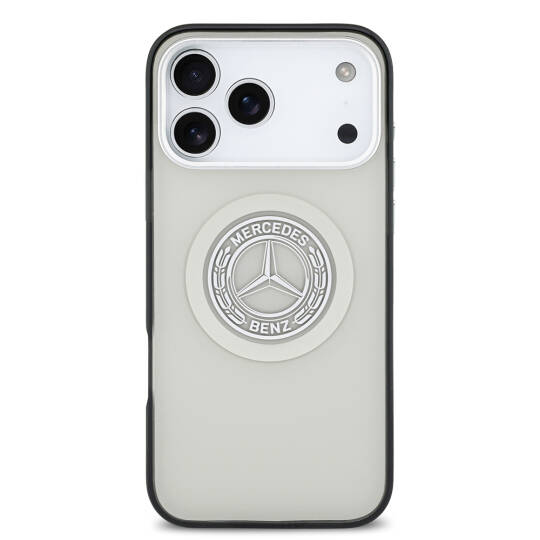 Apple iPhone 17 Pro Max Kılıf Mercedes Benz Orjinal Lisanslı M-safe Şarj Özellikli Çift Katmanlı PC Nostaljik Yıldız Dizayn Kapak - 19