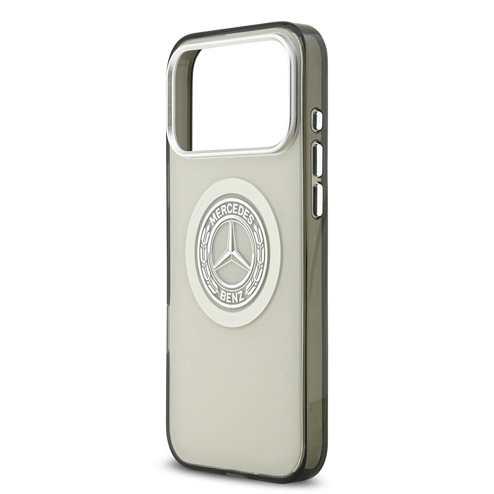 Apple iPhone 17 Pro Max Kılıf Mercedes Benz Orjinal Lisanslı M-safe Şarj Özellikli Çift Katmanlı PC Nostaljik Yıldız Dizayn Kapak - 22