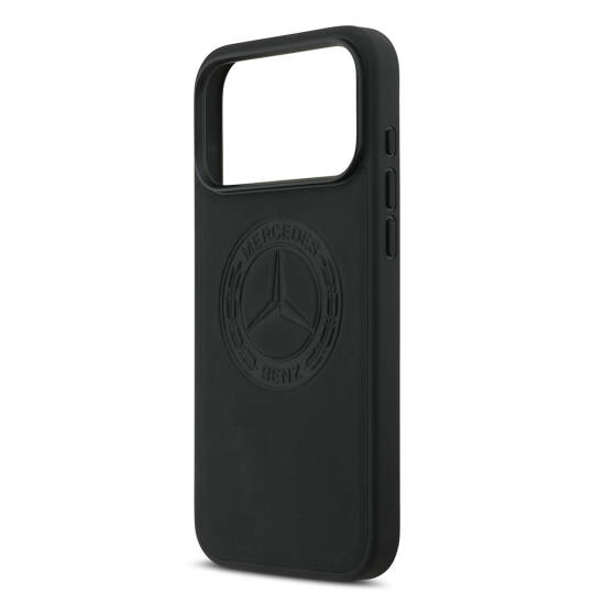 Apple iPhone 17 Pro Max Kılıf Mercedes Benz Orjinal Lisanslı M-safe Şarj Özellikli Hakiki Deri Nostaljik Yıldız Dizayn Kapak - 8