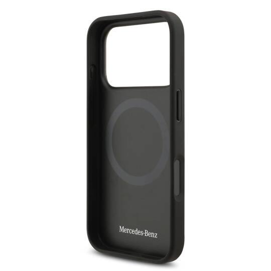 Apple iPhone 17 Pro Max Kılıf Mercedes Benz Orjinal Lisanslı M-safe Şarj Özellikli Hakiki Deri Nostaljik Yıldız Dizayn Kapak - 16
