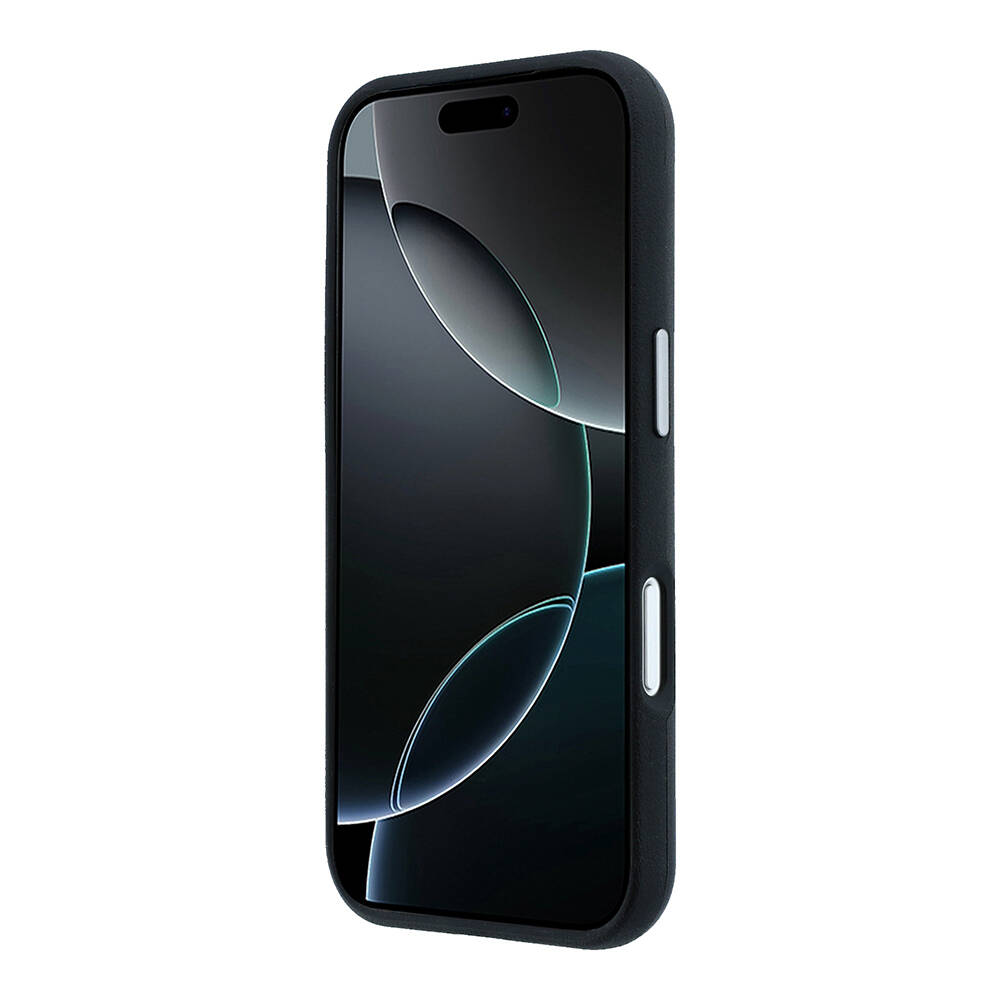 Apple iPhone 17 Pro Max Kılıf Mercedes Benz Orjinal Lisanslı M-safe Şarj Özellikli Metal Yıldız Logolu Çizgili Deri Kapak - 5