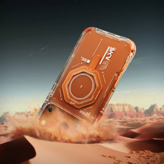 Apple iPhone 17 Pro Max Kılıf SkinArma M-safe Şarj Özellikli Airbag Tasarımlı Magma Kapak - 9
